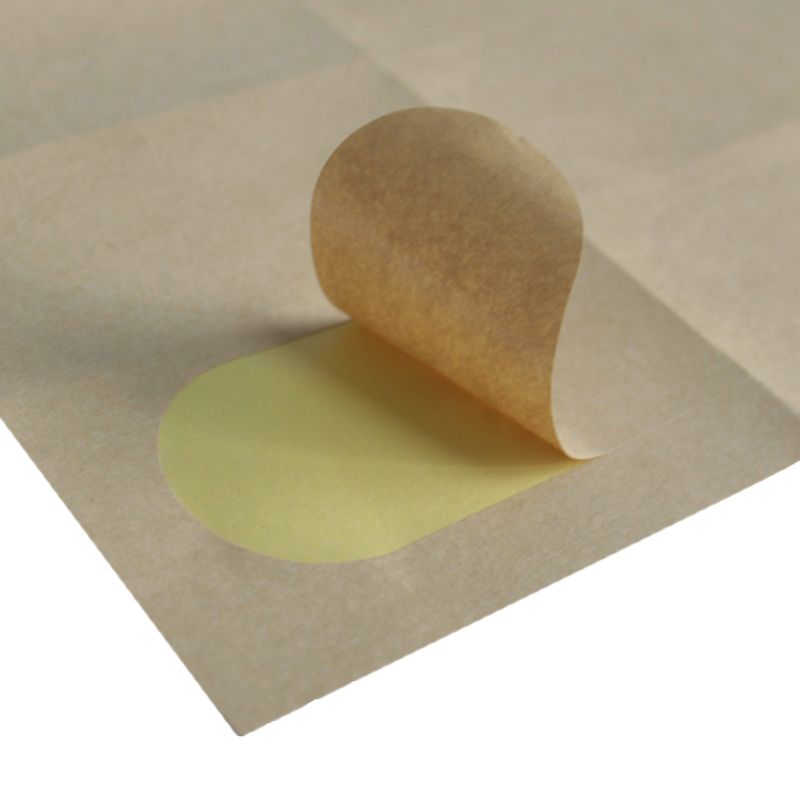 Brown Kraft - 12UP Arch Labels A4 Laser Label 40x84mm