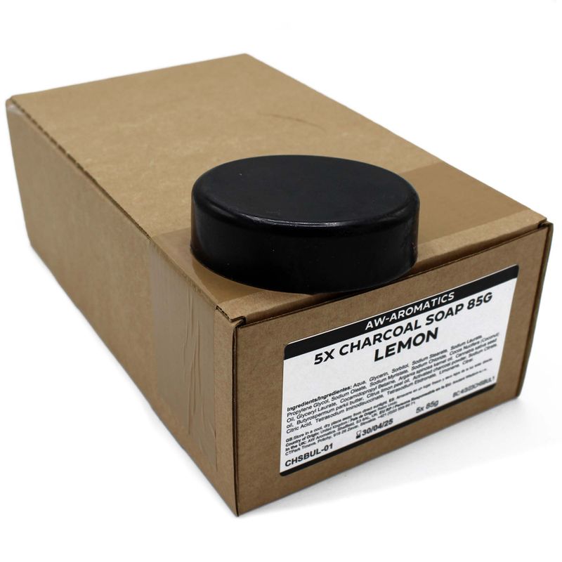 Savon au Charbon 85g- Citron - Marque Blanche