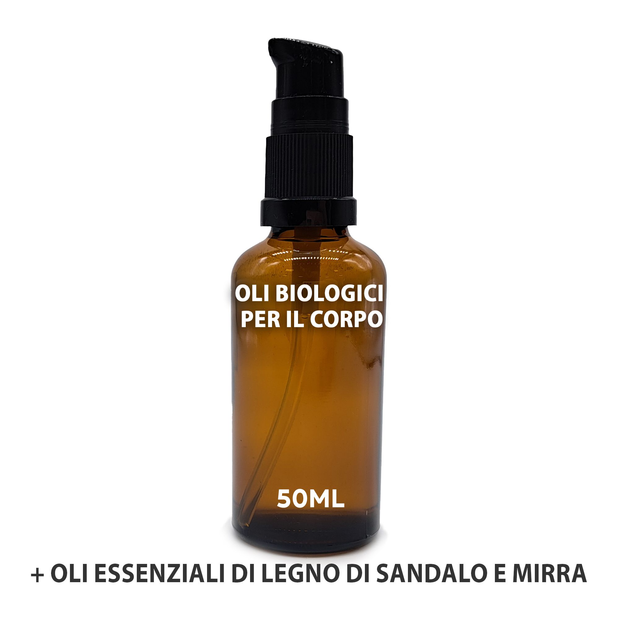 Oli Corpo Biologici 50ml - Sandalo e Mirra - No Etichetta