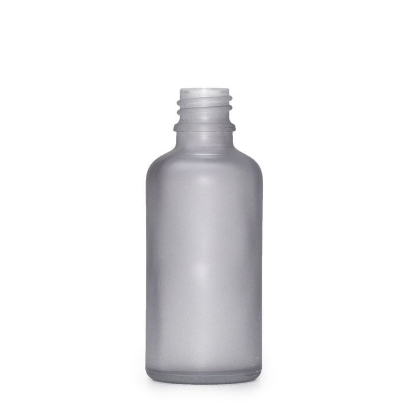 30ml Skleněná Láhev z Matně Šedého Skla - Bez Uzávěru