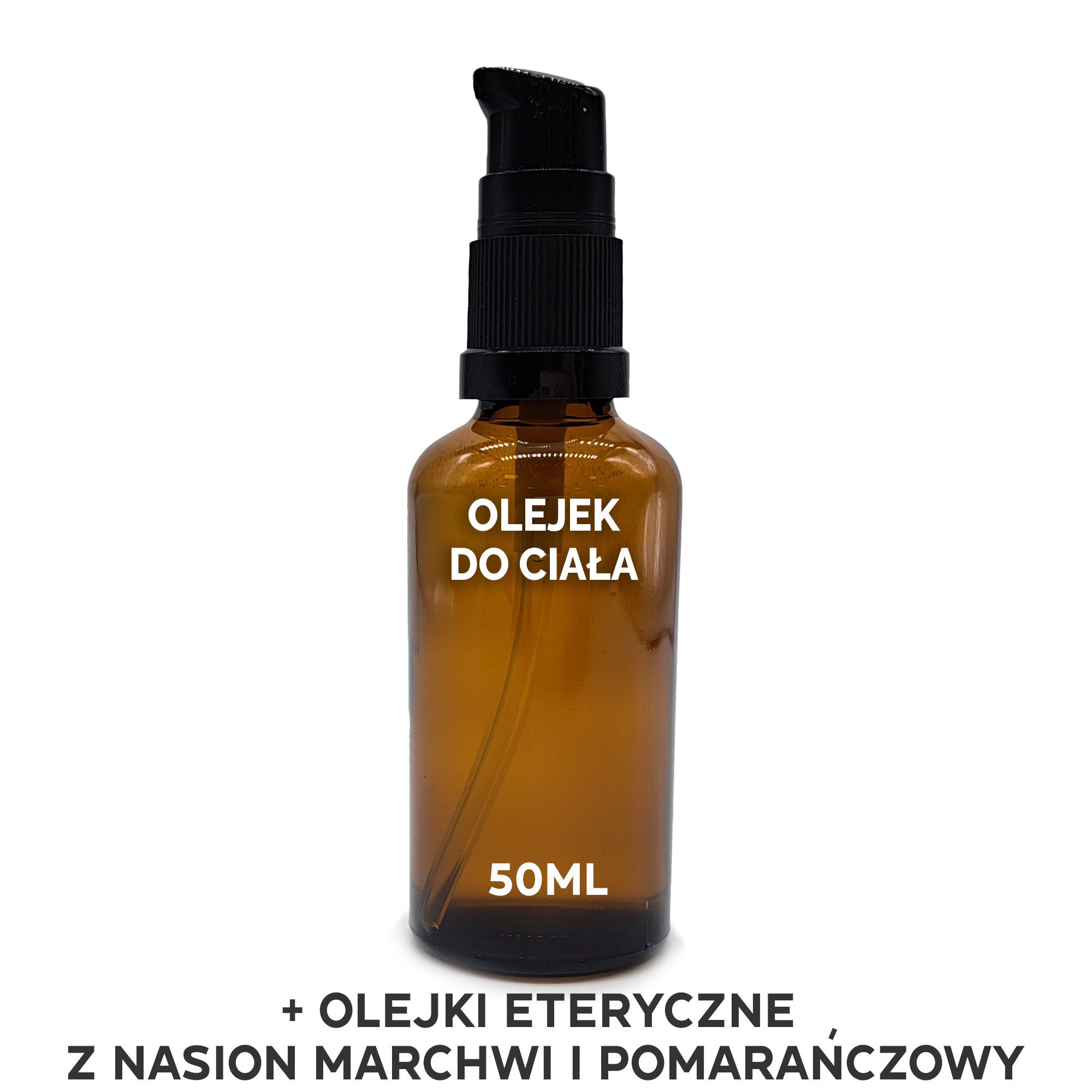 Organiczny Olejek Do Ciała 50 ml - Marchew i Pomarańcza - BEZ ETYKIETY