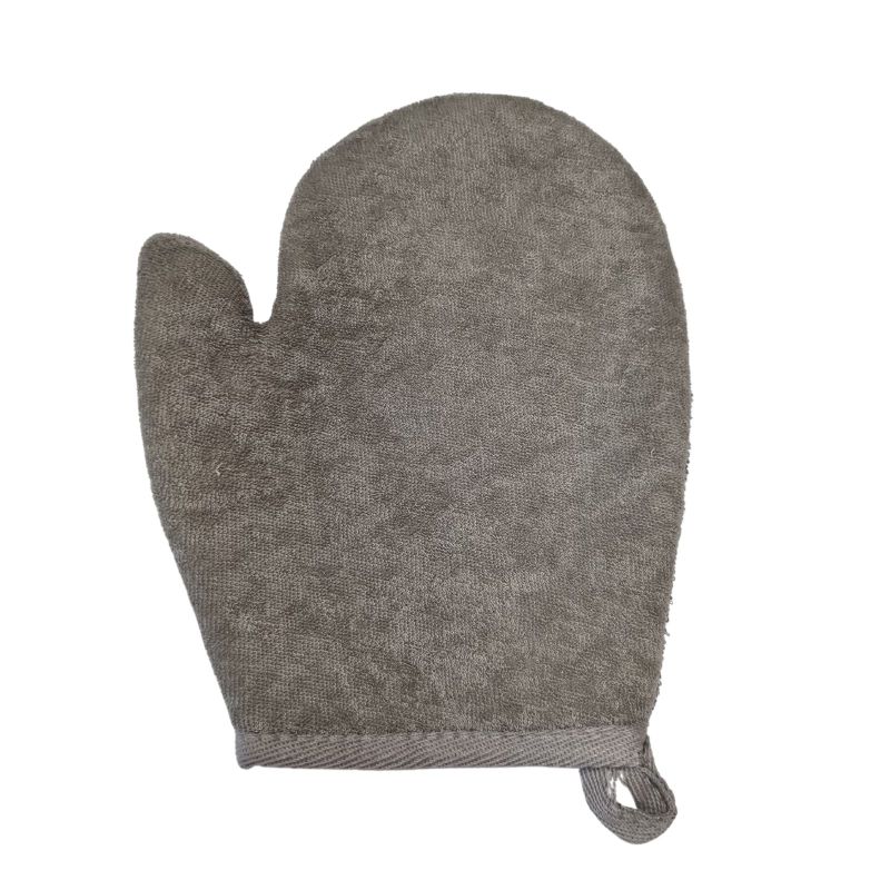 Gant de Toilette de Bambou & Lin - Anthracite