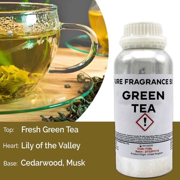 Óleo de Fragrância Puro de Chá Verde - 500 ml