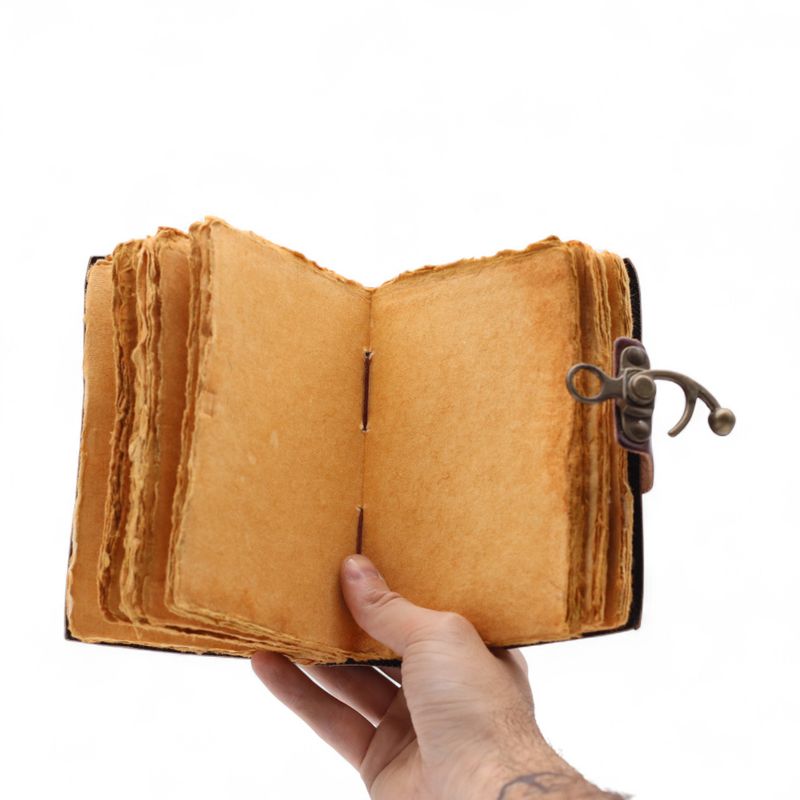 Шкіряний Блокнот "The Book of Untold Stories" із Необрізаним Краєм 13х10 см