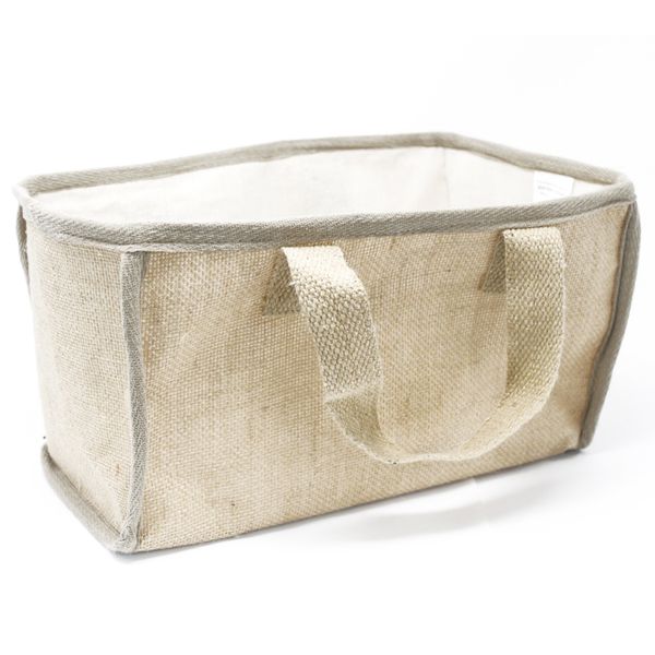 Голяма кошница за пазаруване - 33x18x20 см - естествен цвят