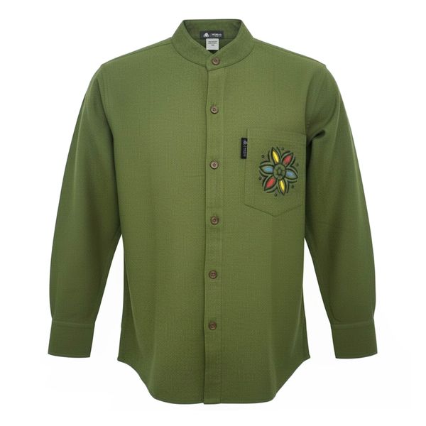 Nomad Sari Kathmandu Camisa - Verde Bosque - Grande