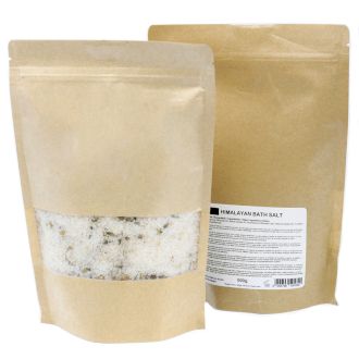 Mélange de Sels de Bain de l'Himalaya 500g - Raviver la Peau - Marque Blanche