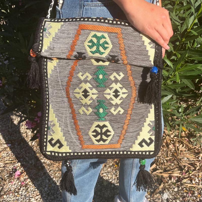Sac Kilim - Gris