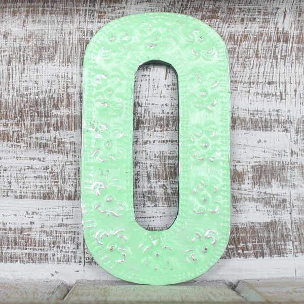 Chiffre multi couleurs - Couleurs assorties -Chiffre "0" - 15cm