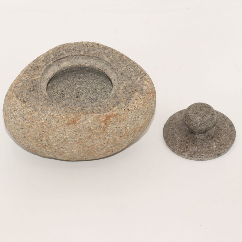 Maceta de piedra de río natural para enraizamiento - Grande (aprox 15x12cm)