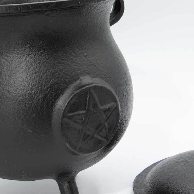 Extra Huge Cast Iron Cauldron with Pentagon 23x18cm (at least 4kg)