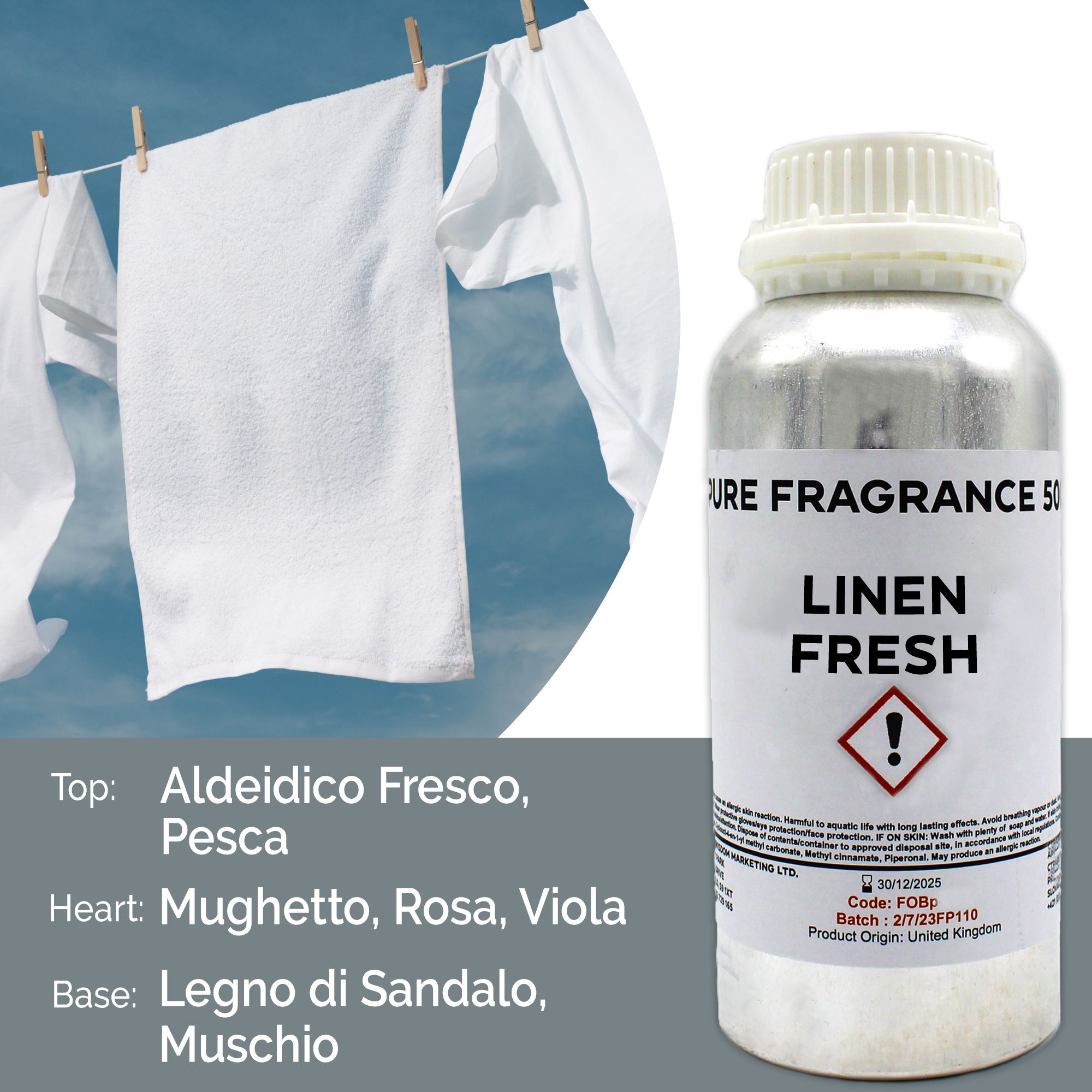 Fragranza Pura 500g - Lino