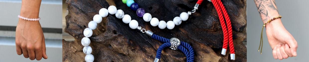 Adjustable Beaded Gemstone Bracelet