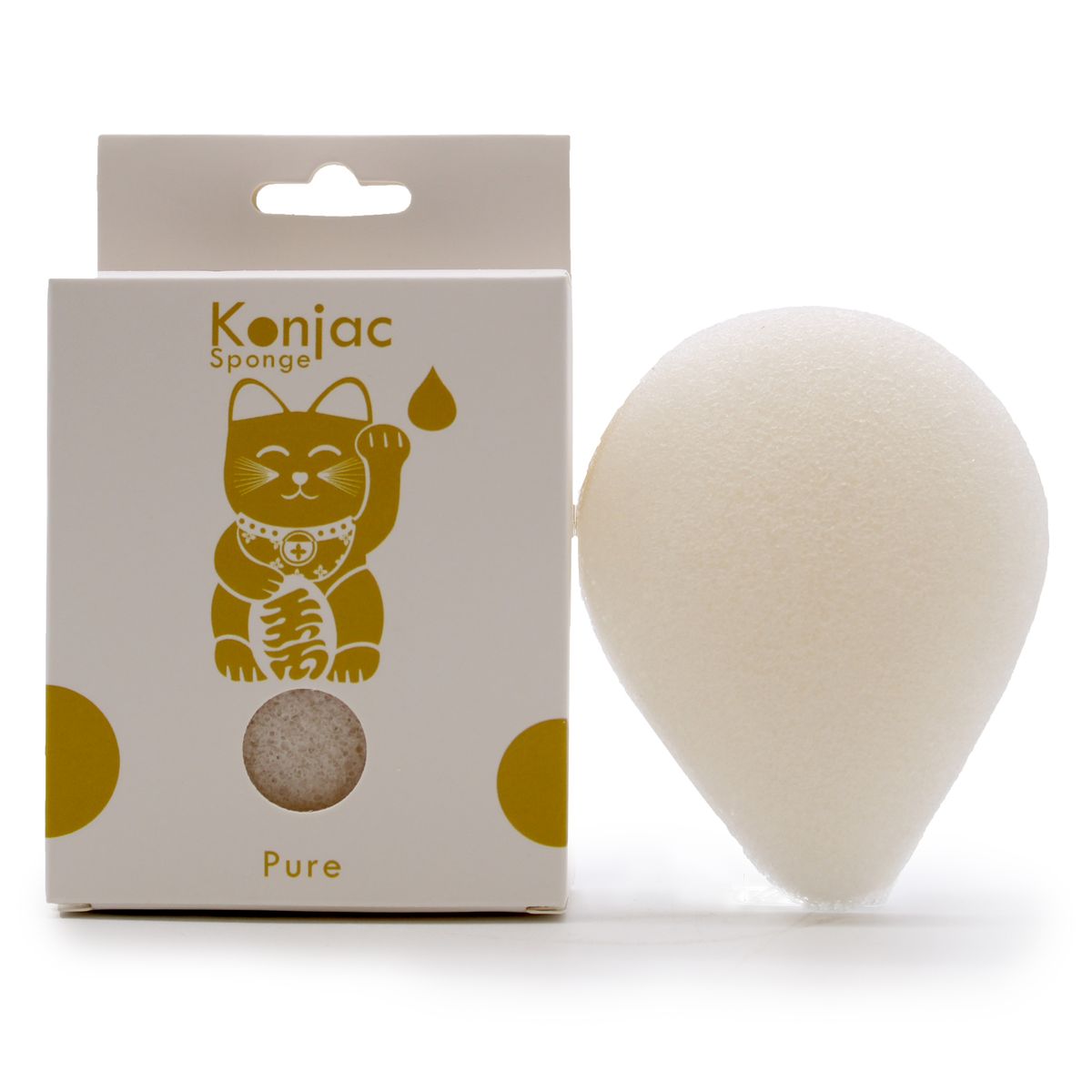 Esponja Facial Konjac - Natural - Peles Sensíveis