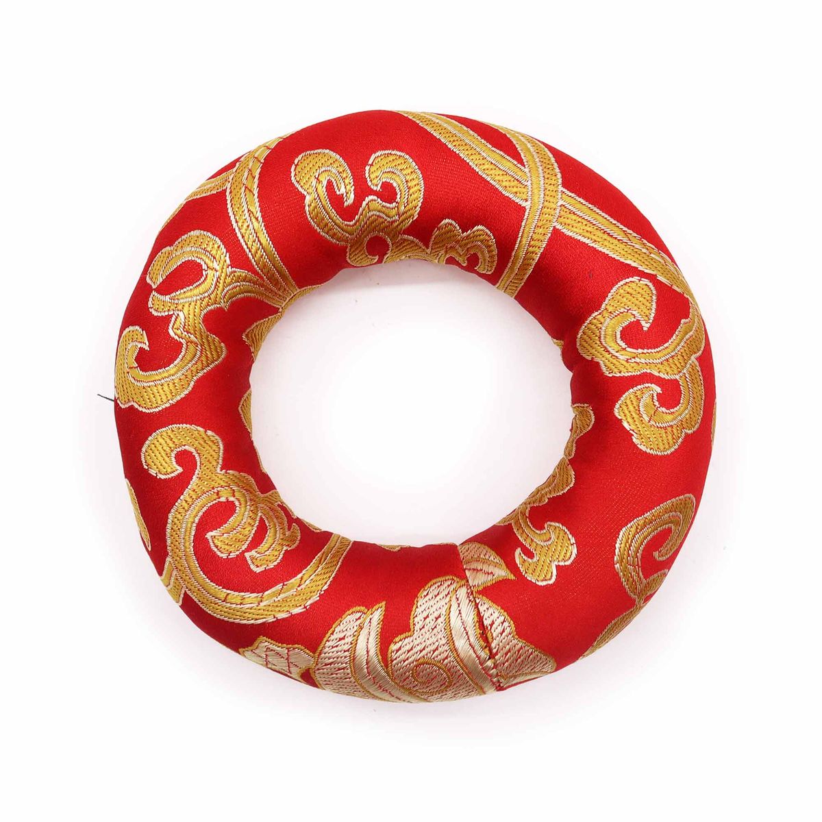 Almofada com aro de 10 cm (para taça tibetana de 12-14 cm) - Vermelha