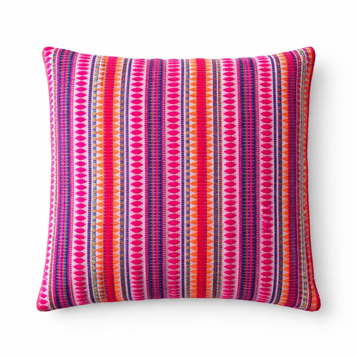 Capa de almofada clássica - Riscas néon - 45x45 cm