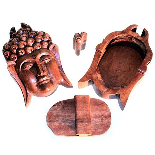 Puzzleboxen aus Bali Buddhakopf