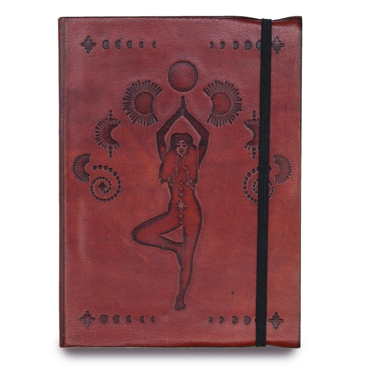 Caderno pequeno com elástico - Deusa Cósmica