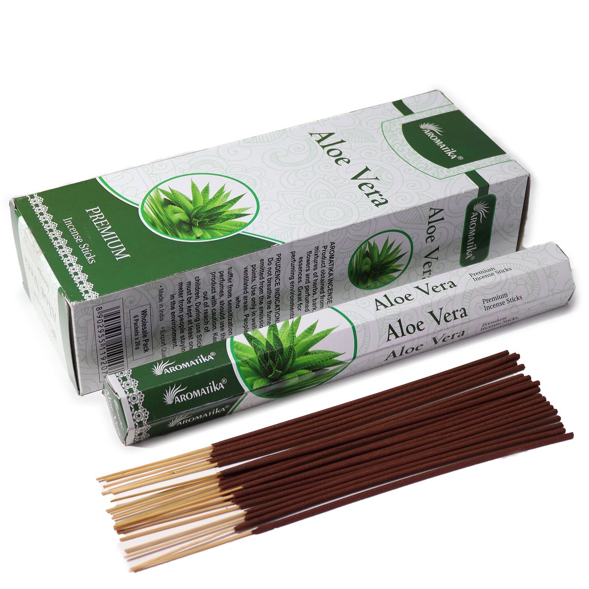 Incenso hexagonal sem carvão Aromatika - Aloe vera