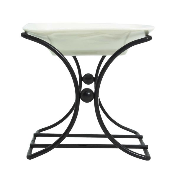 Keramisk Brännare med Fyrkantigt Stativ (Metall)