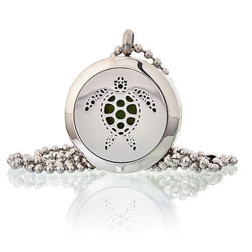 Colar difusor de aromaterapia 25 mm - Tartaruga