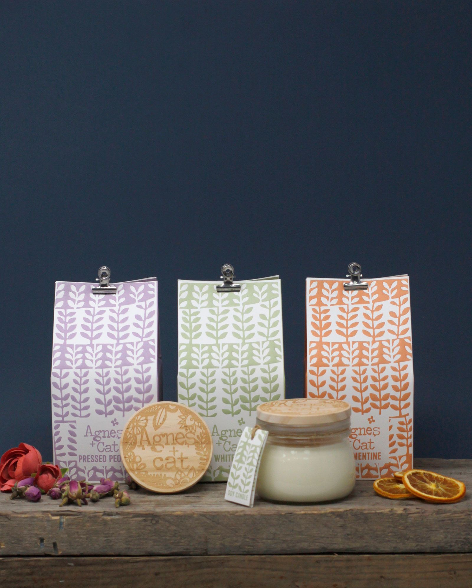 180g Poklon Kutija sa Sojinom Svijećom u Staklenki  - Bijela Smokva