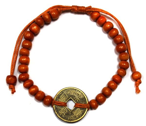 Pulseiras Feng-Shui Good Sorte - laranja