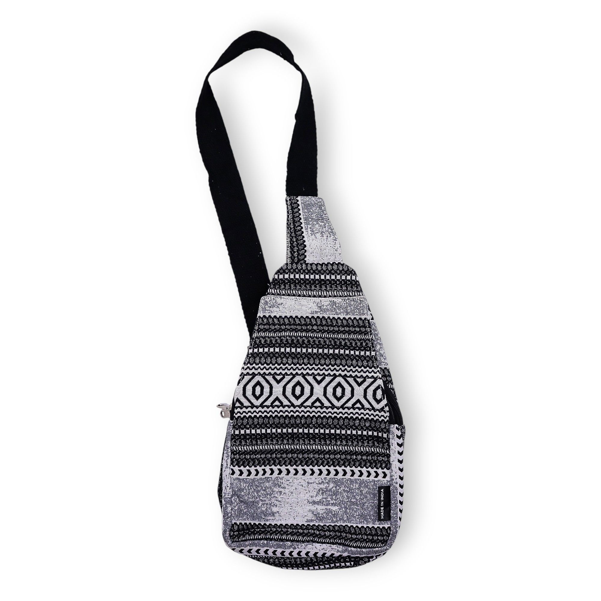 Nomad Sari Jacquard Natural Cross Bag - Urban Caravan