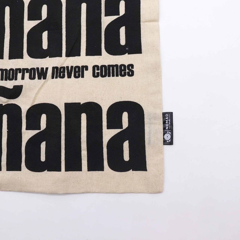 Iconic Basic Tote Bag - Mañana Mañana - (40x36cm) - Natural 4oz