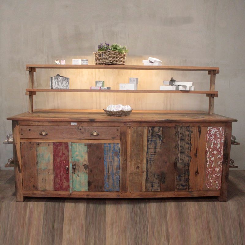 Recycled Large Centre Display Table 207x97x80cm