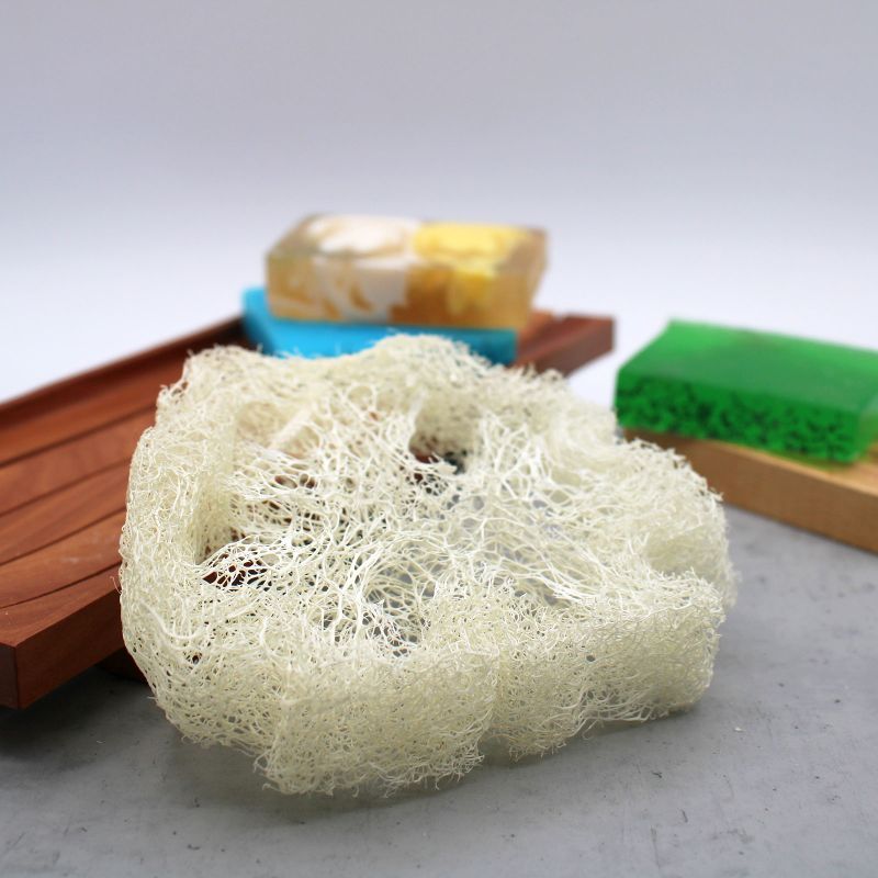 Loofah de Luxe Égyptien avec Ficelle en Coton - Non Compressé - 2 cm