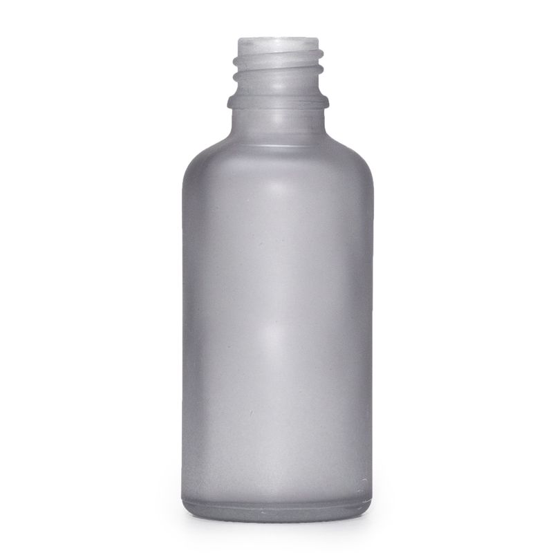 100ml Skleněná Láhev z Matně Šedého Skla - Bez Uzávěru
