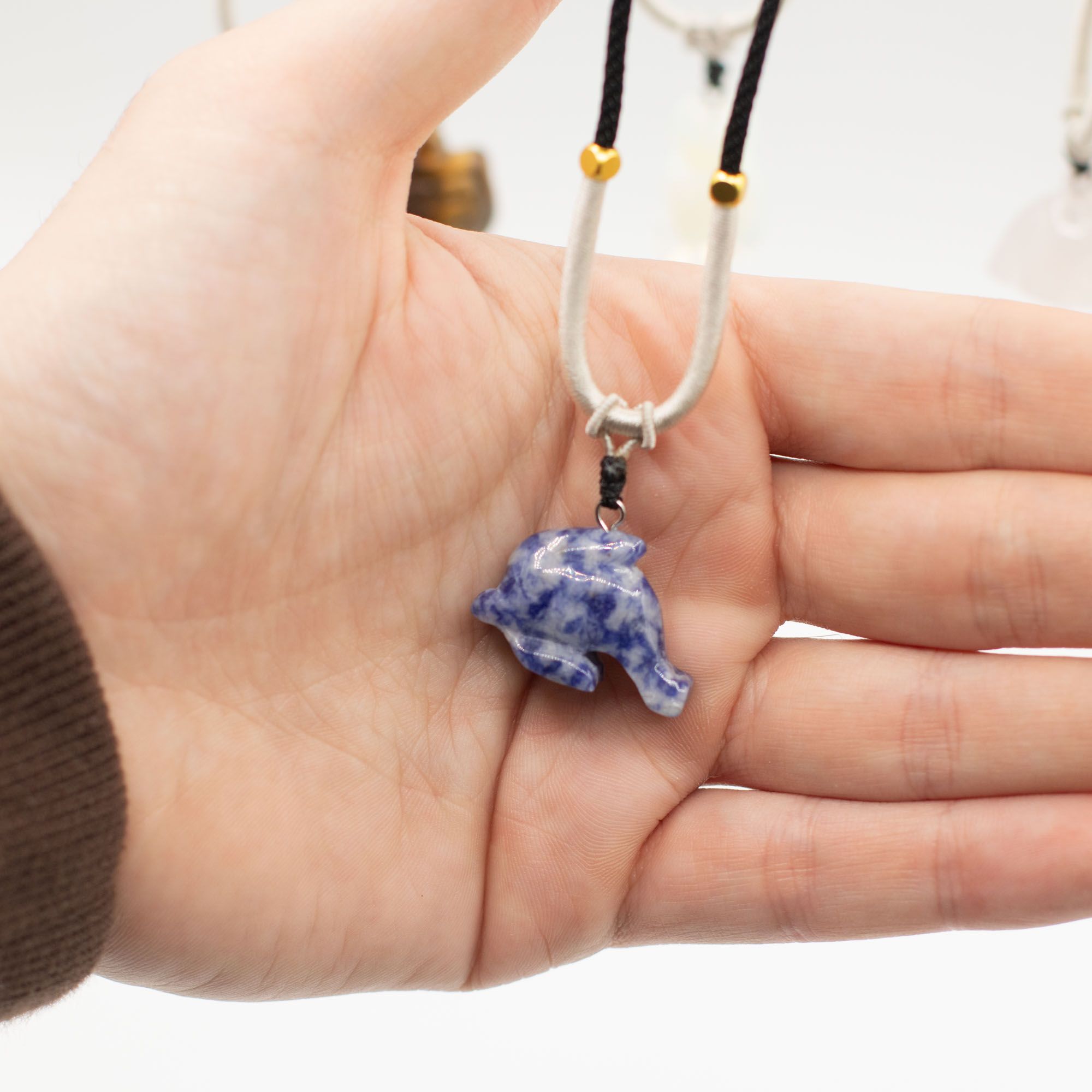 Colares de Corda com Pedras Peciosas - Coleção Animais (sortidos)