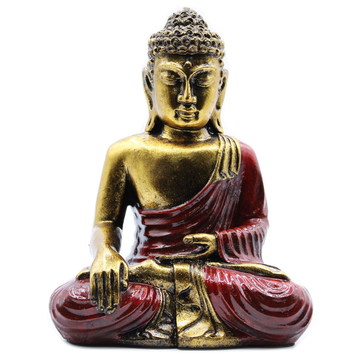 Buda Vermelho e Dourado - Grande