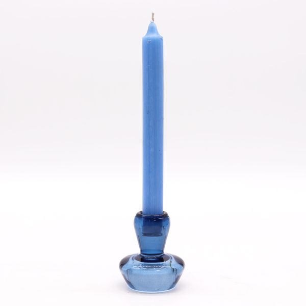 Set of 2 Mushroom Flip Dinner Candle / Tealight Holder - Royal Blue