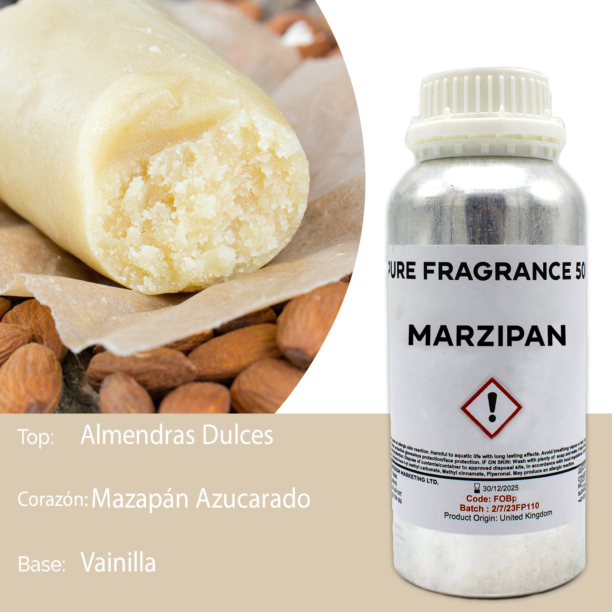 Aceite de Fragancia 500ml - Mazapán