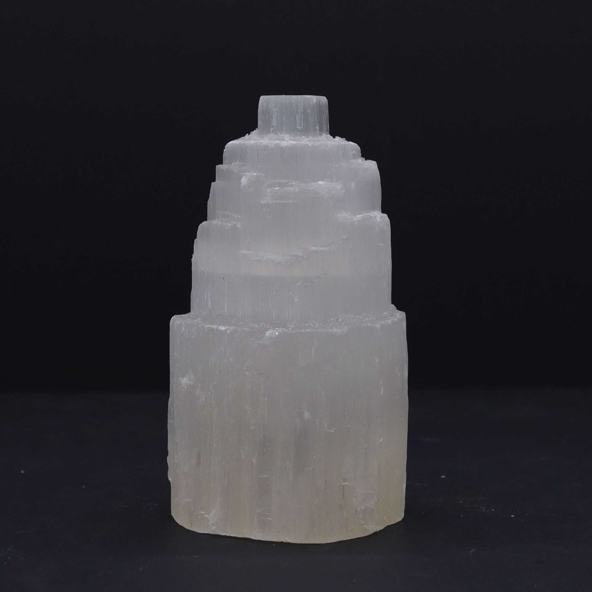 Naturlig Selenitlampa Torn - 15 cm