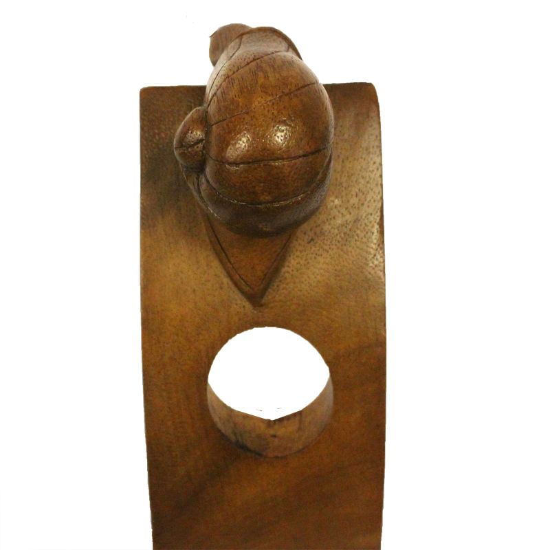Porte bouteilles en bois de Suar Escargot