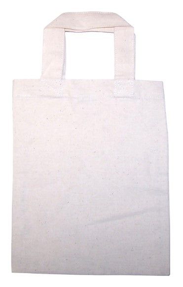 Sac en Coton Naturel Petit sac coton (20x25cm) avec petites poignées