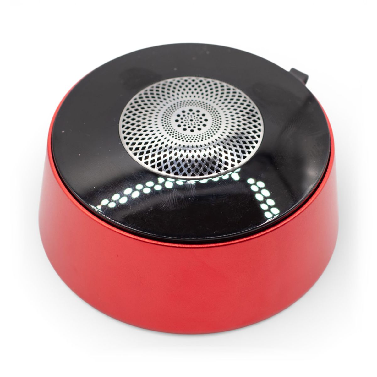 Mini altifalante com efeito de iluminação Mandela vermelho