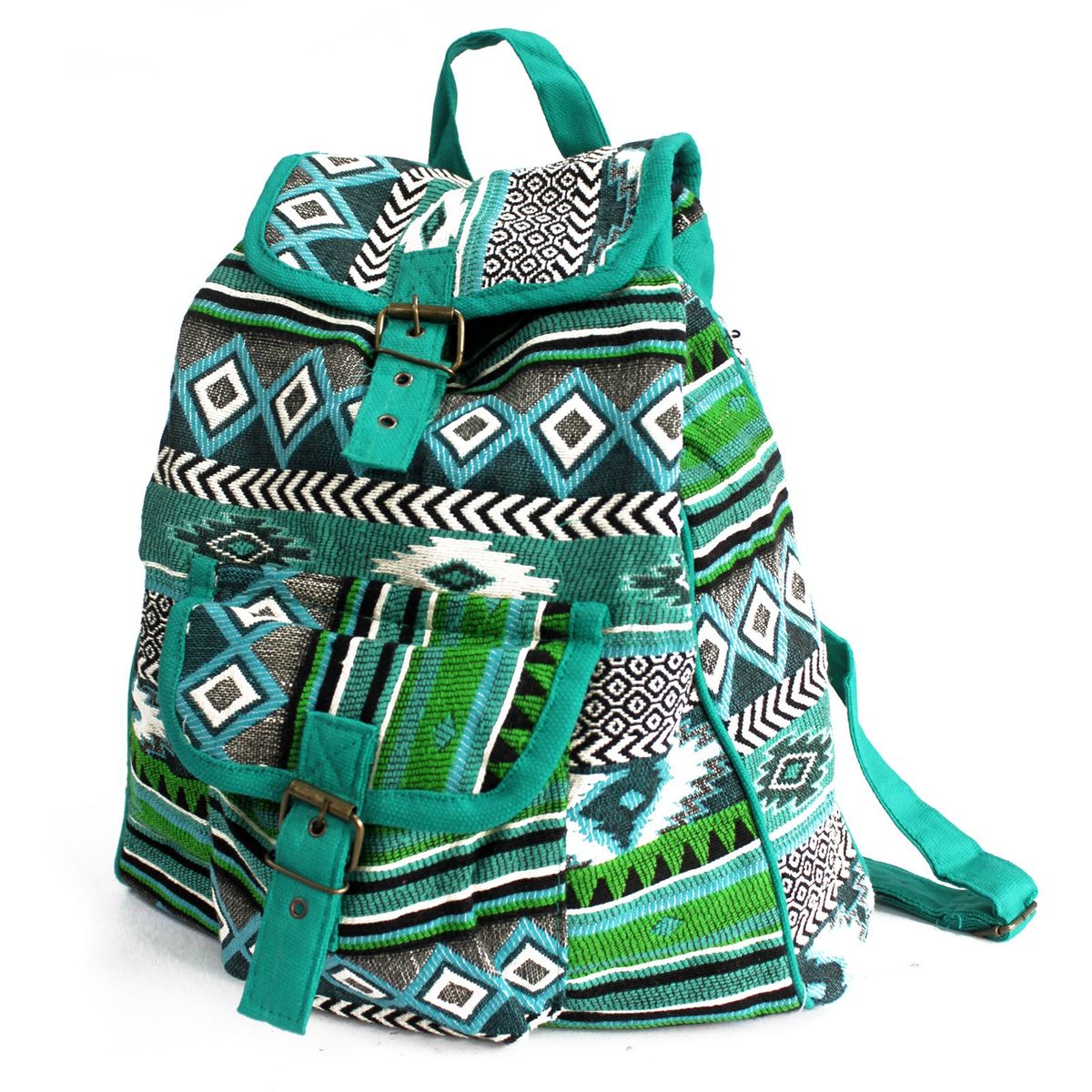 Tecido Jacquard - Mochila azul-petróleo