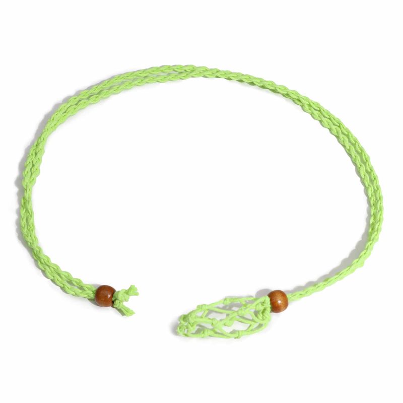 Collier à cordon pour pierre précieuse 45 cm/18 pouces - Vert