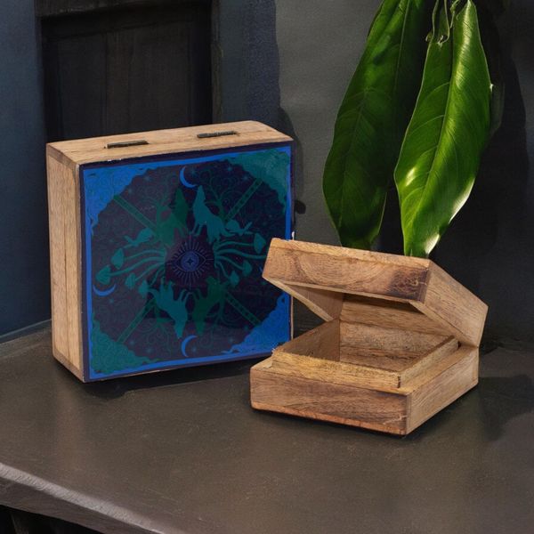 Großhandel Emaillierte Holzboxen und Tabletts