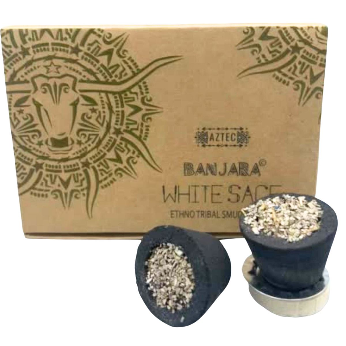 Caixa com 6 copos de resina Banjara - Trigo branco