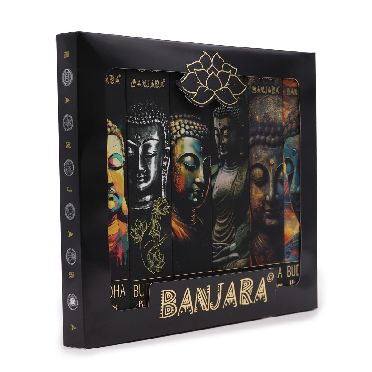 Incenso Banjara Buddha – Conjunto de oferta em caixa (6 variedades)