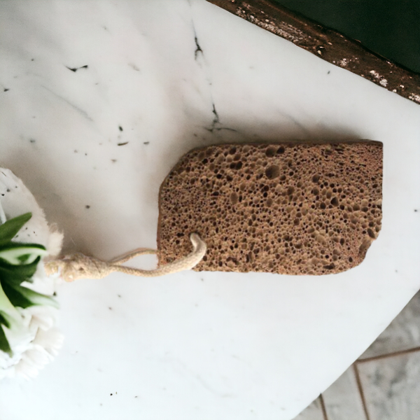 Pedras vulcânicas esfoliantes