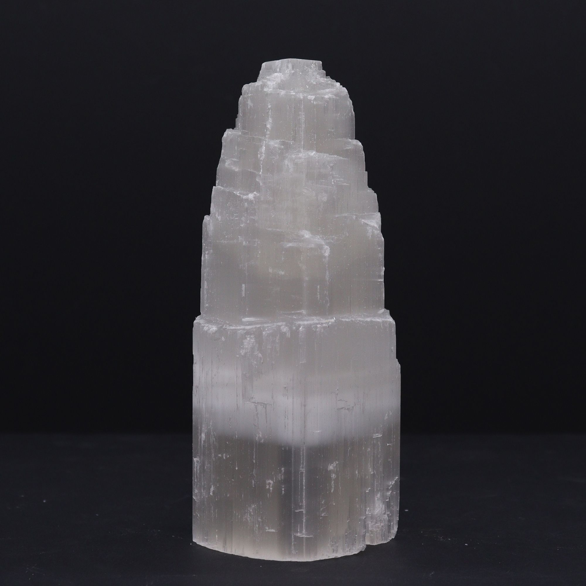 Naturlig Selenitlampa Torn - 20 cm