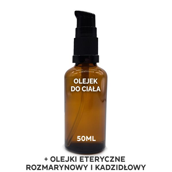 Organiczny Olejek Do Ciała 50 ml - Rozmaryn i Kadzidło - BEZ ETYKIETY