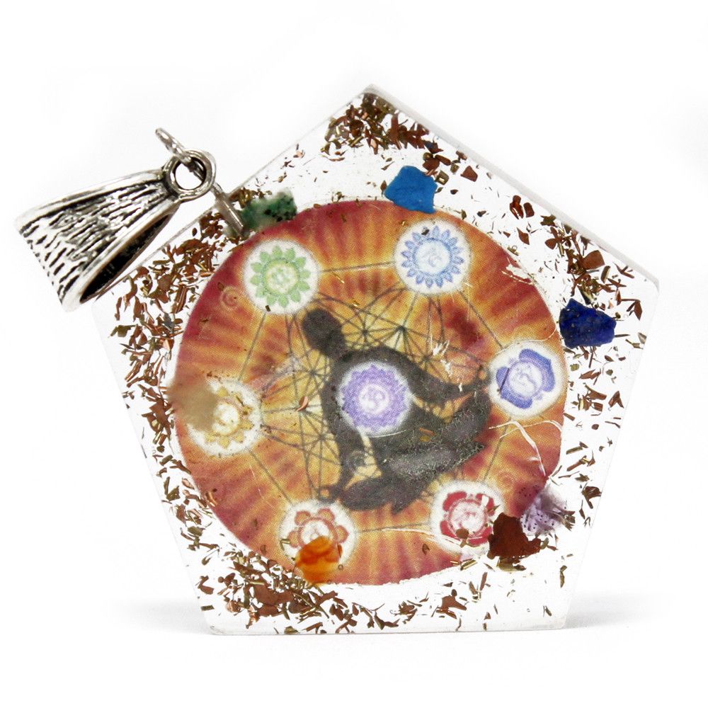 Pingente de Orgonita - Pentágono Chakra
