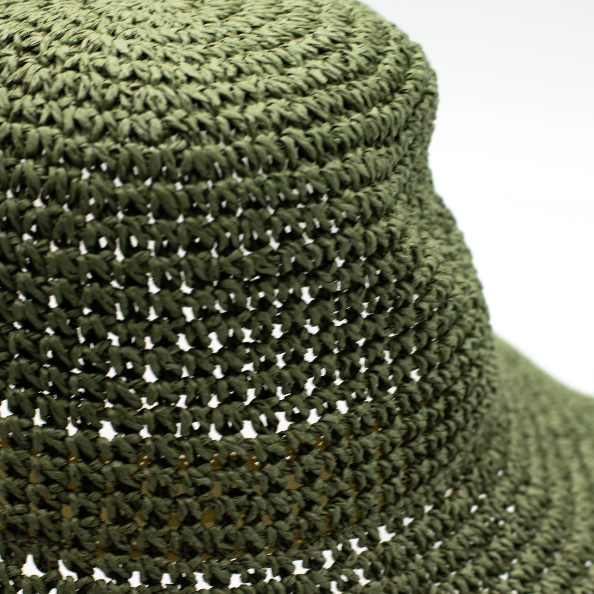 Nomad Sari Floppy Straw Sun Hat - Moss Green